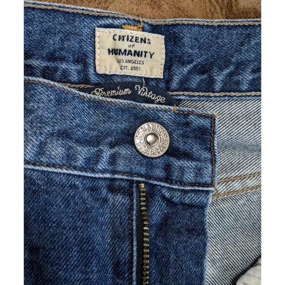 CITIZENS OF HUMANITY Dree High Rise Cut Off Shorts-28 - Picture 13 of 15